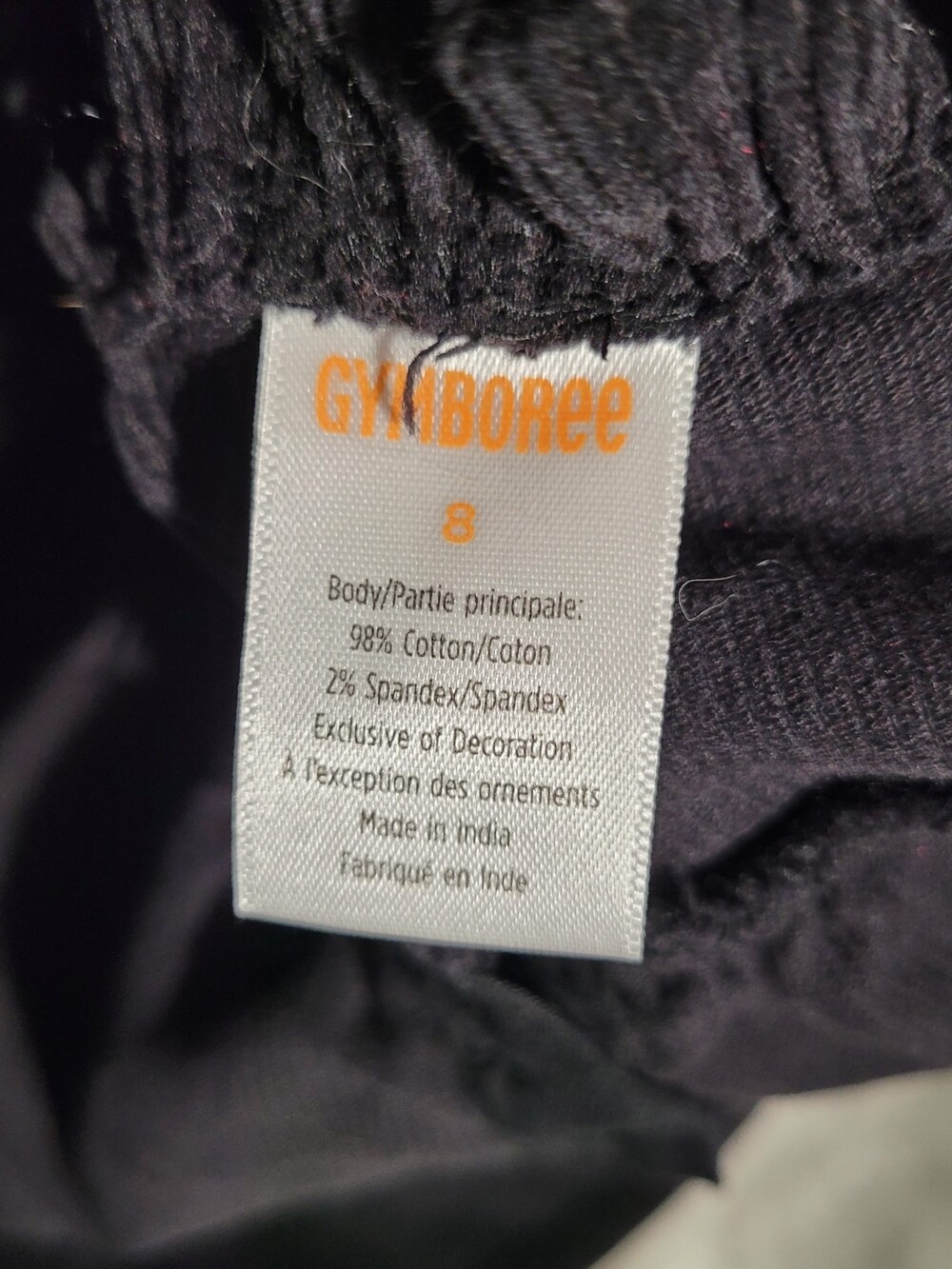 Gymboree Black Cat Dress Girls Sz 8 Corduroy Jumper Pinafore Embroidered Novelty - Picture 4 of 4